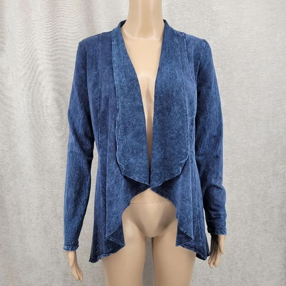 Testimony Los Angeles VICTORIAN JACKET MWJ66 Blue Open Front Cardigan